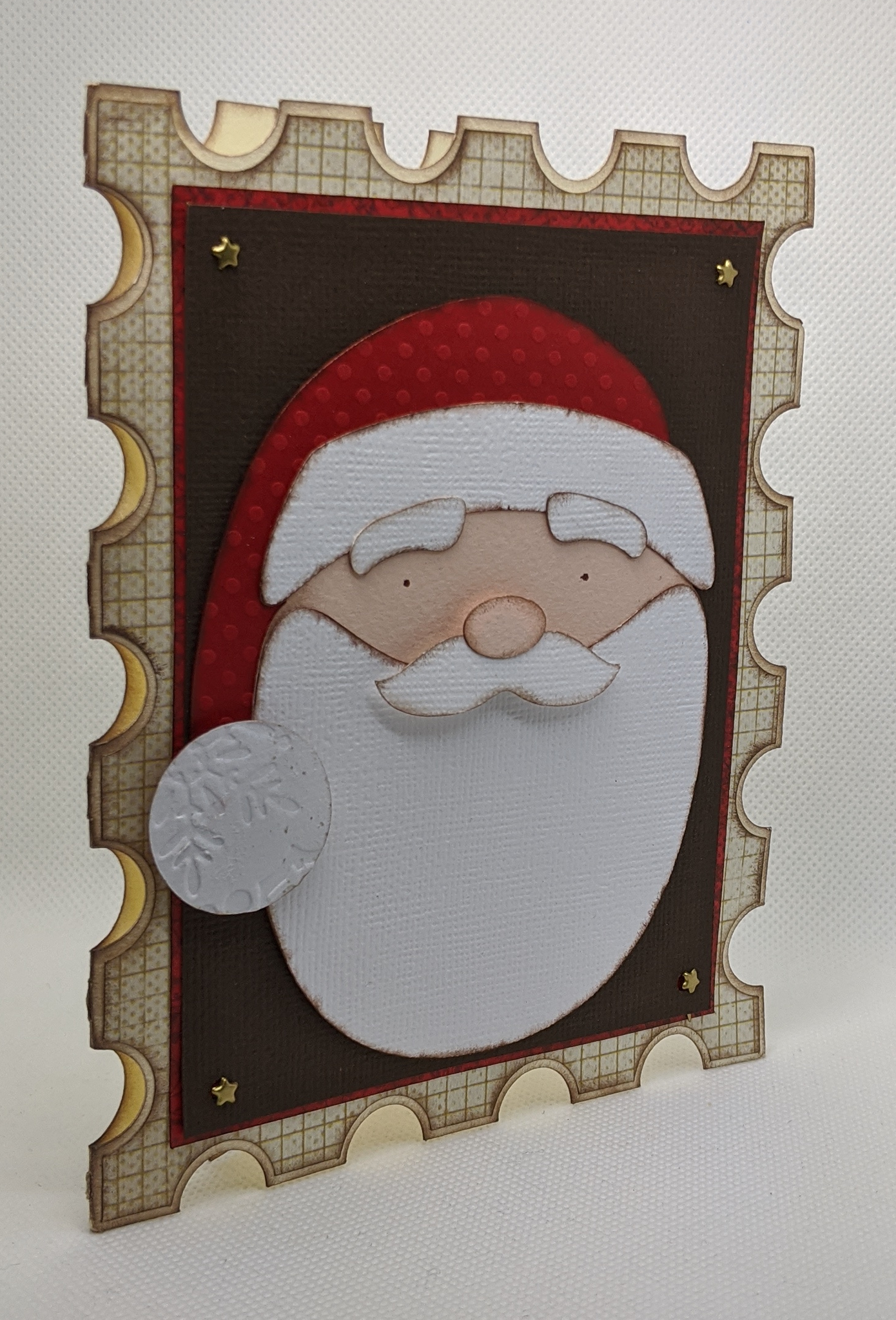 Père Noël sur timbre